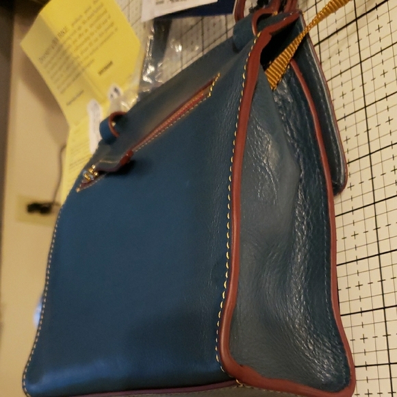 Dooney & Bourke Leather Crossbody Bag Denium - Picture 6 of 9